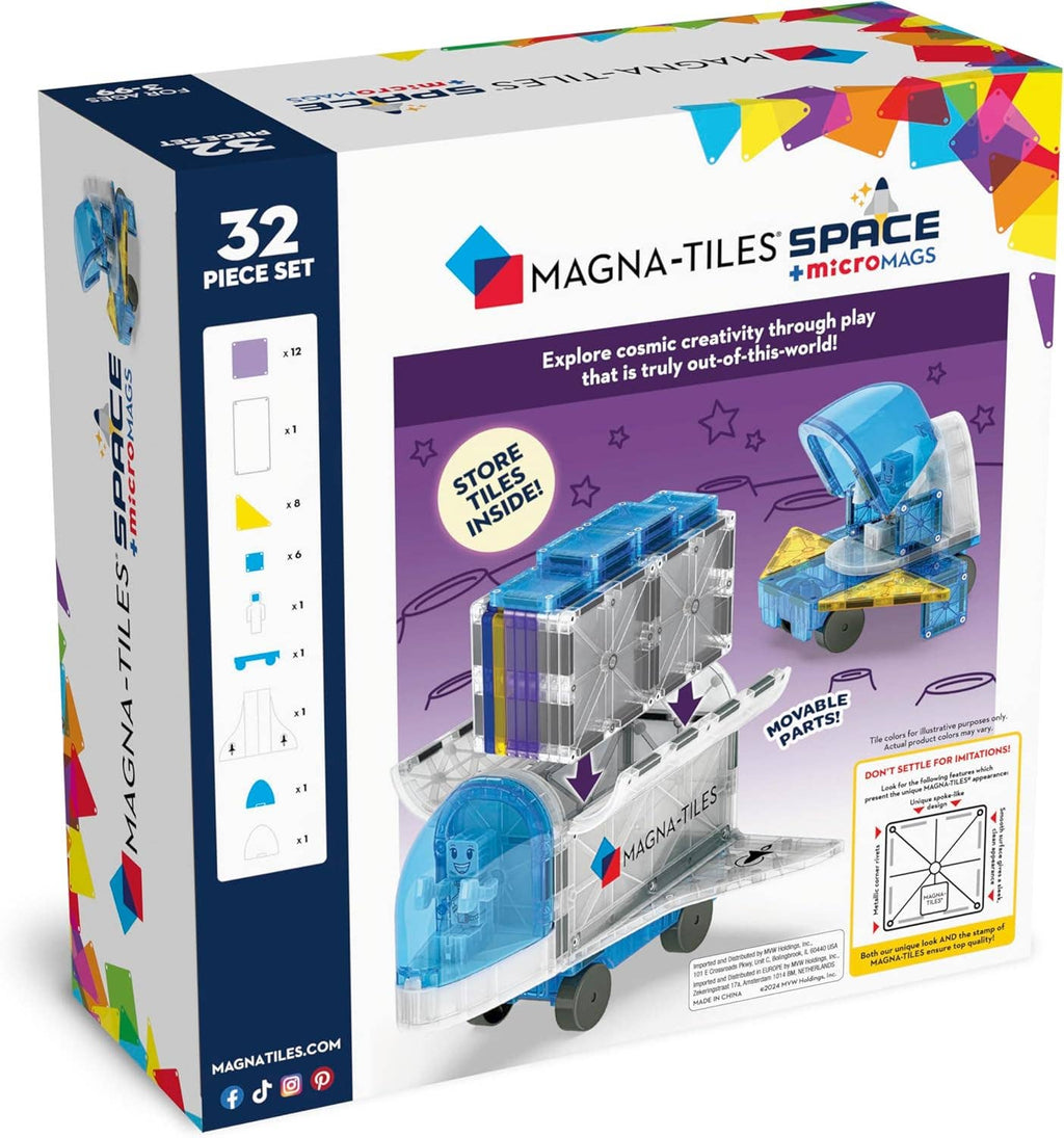 Magna-Tiles Space 32 piece set, box