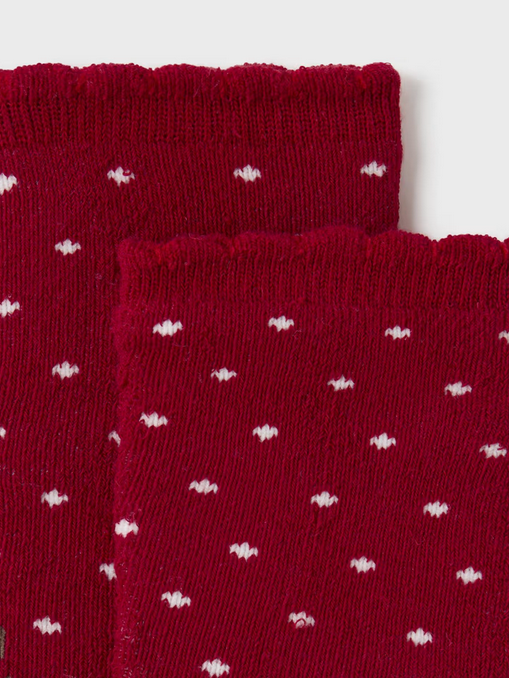 Mayoral baby socks, cherry, view 2