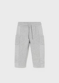 Mayoral baby knit pants, bright ash, front view