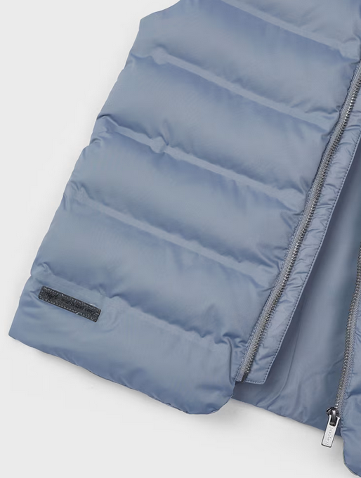 Mayoral boys lightweighted quilted vest, cloud, view 3