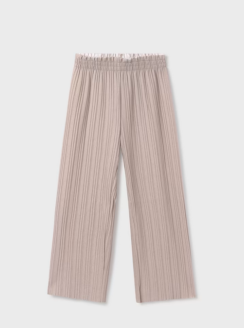 Mayoral tween girls pleated pants, champagne, view 4