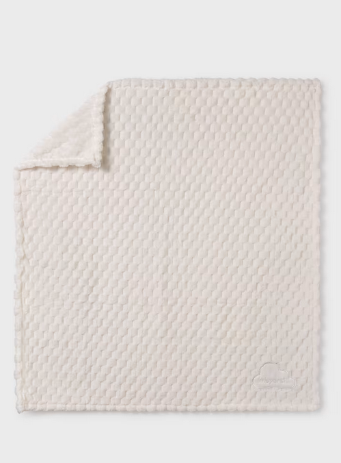 Mayoral cloud plush blanket, off-white, view 2