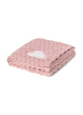 Mayoral cloud plush blanket, baby rose, front view