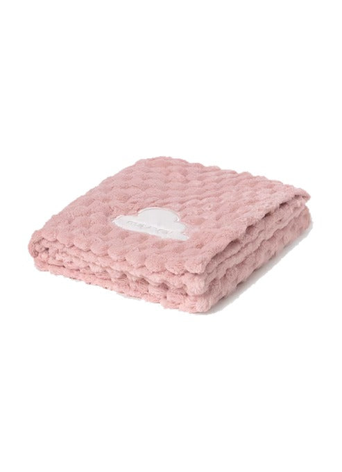 Mayoral cloud plush blanket, baby rose, front view