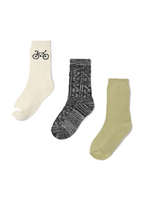 Mayoral boys 3-piece sock set, pencil, front view