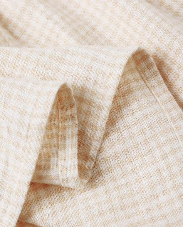 Girls tiered midi skirt, petal gingham, fabric detail