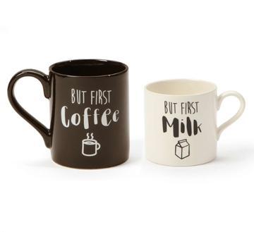 but first coffee gift set for mom dad and baby, got milk