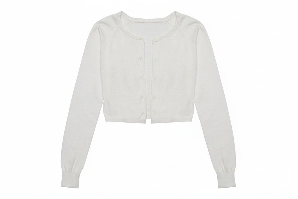 must have teen and tween white cardigan sweater with lurex