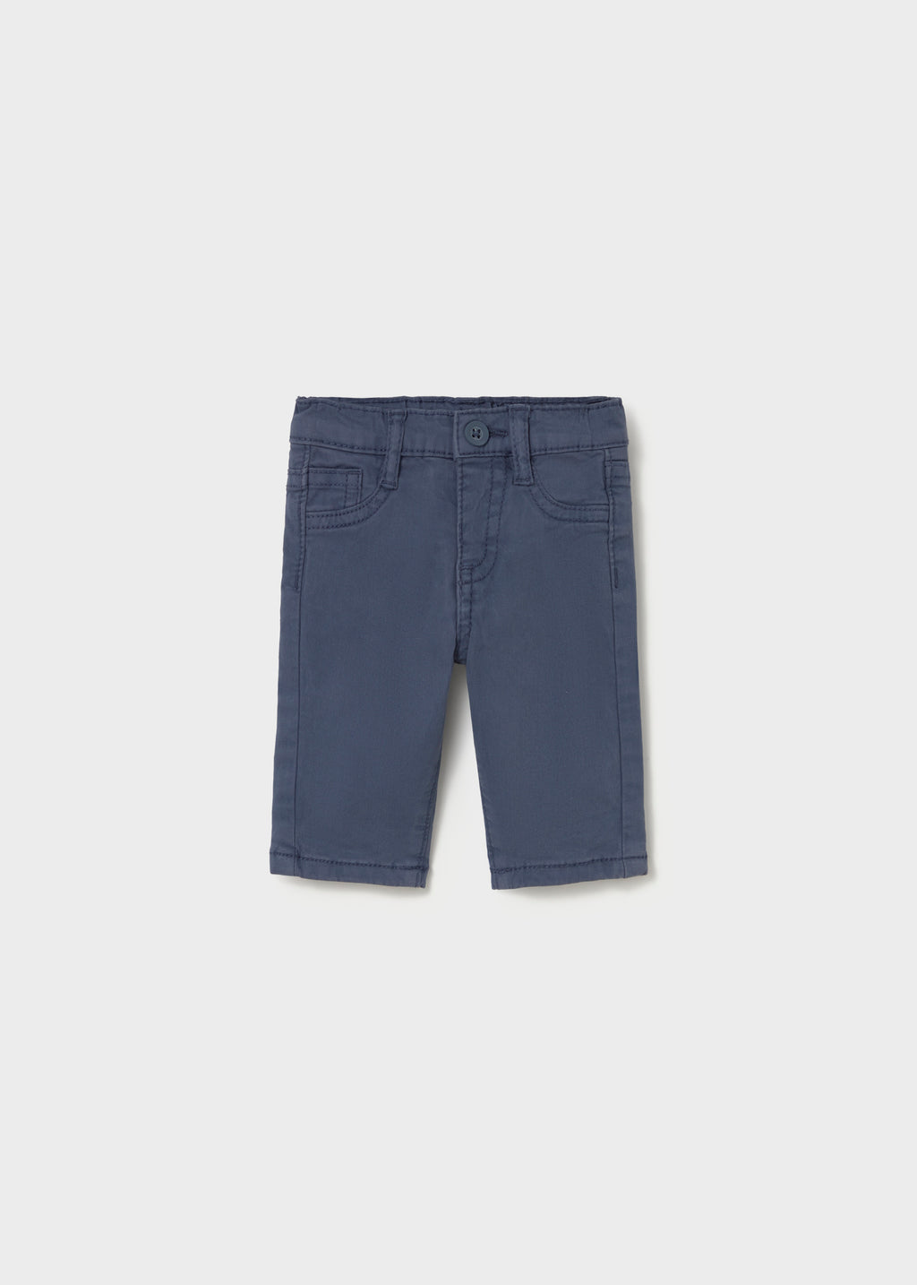 Mayoral 2529 baby boy blue classic twill trousers - front