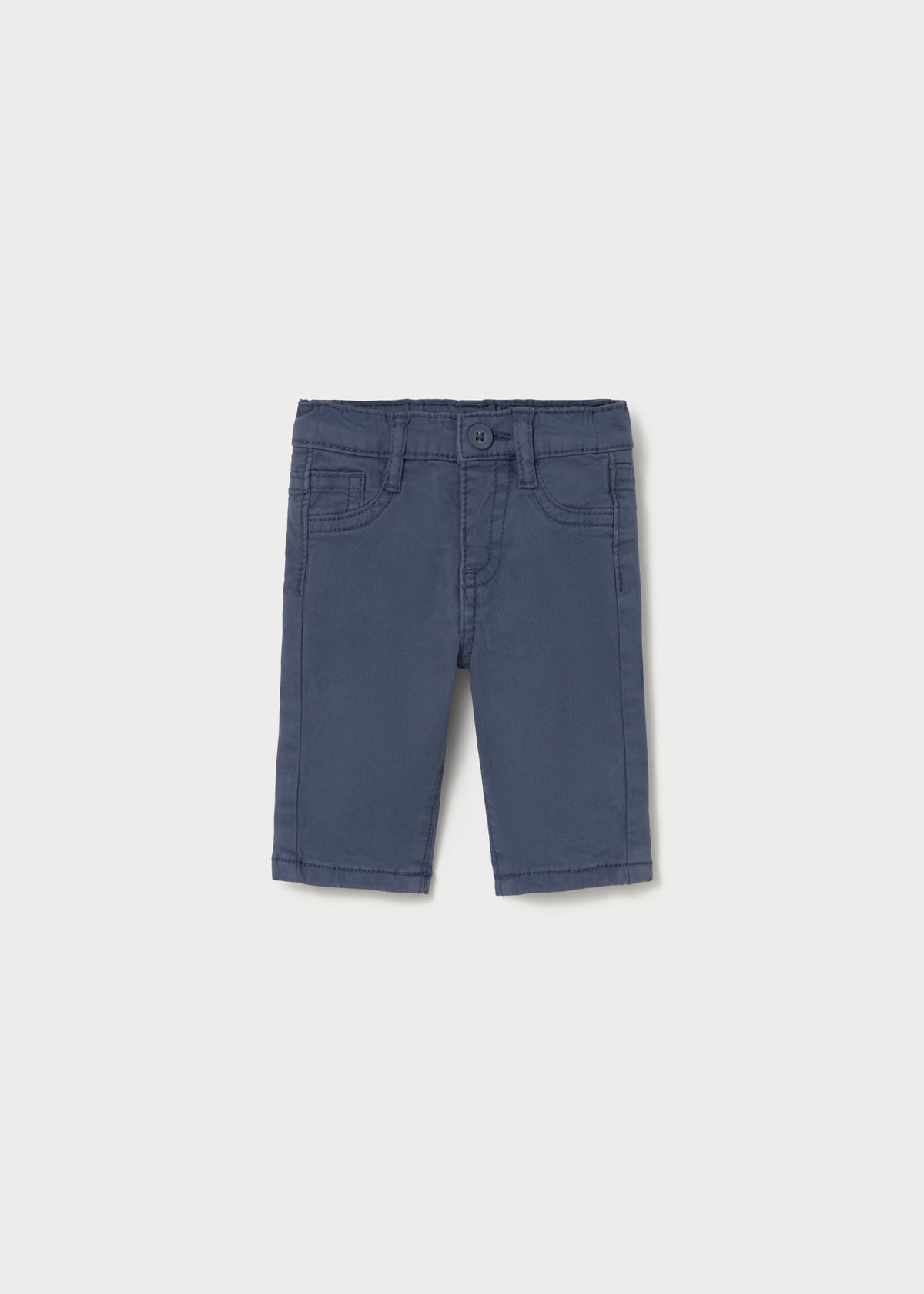 Mayoral 2529 baby boy blue classic twill trousers - front