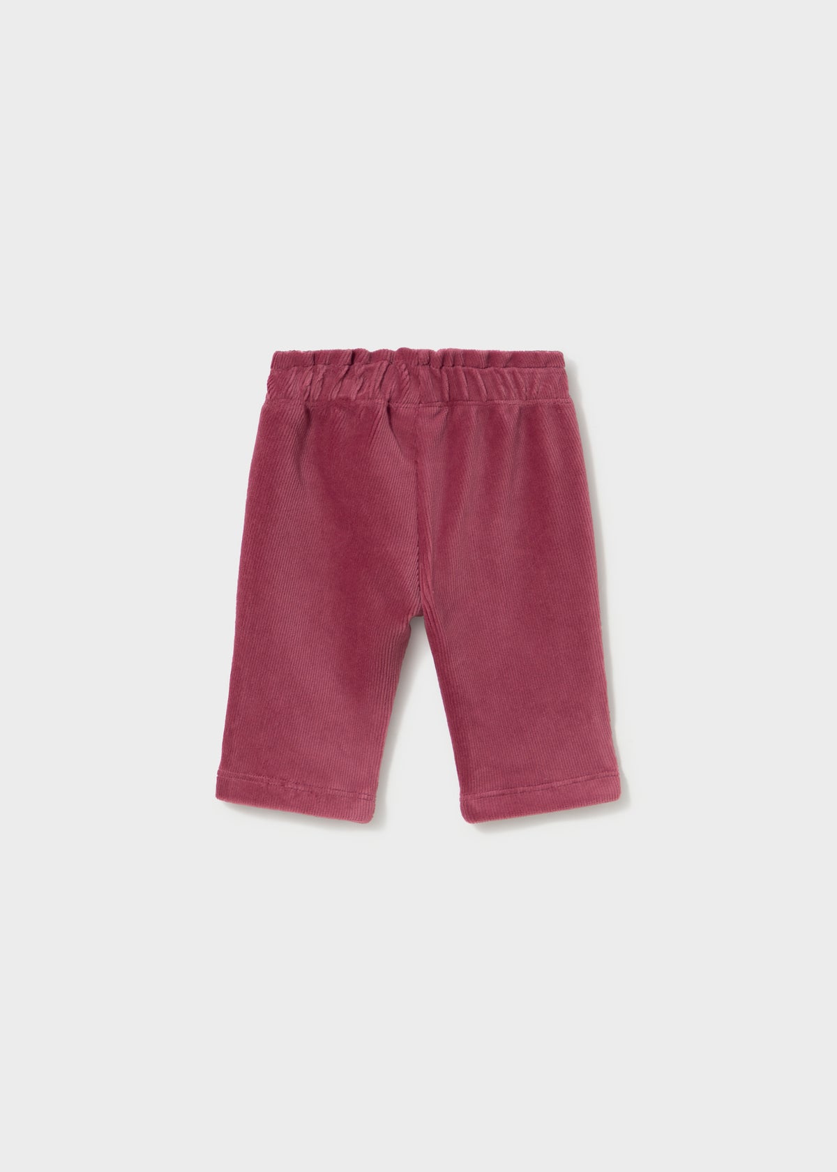 Mayoral 2509 baby girl wine corduroy trousers with front pockets - back