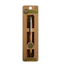 Refillable bamboo gel pen, in package