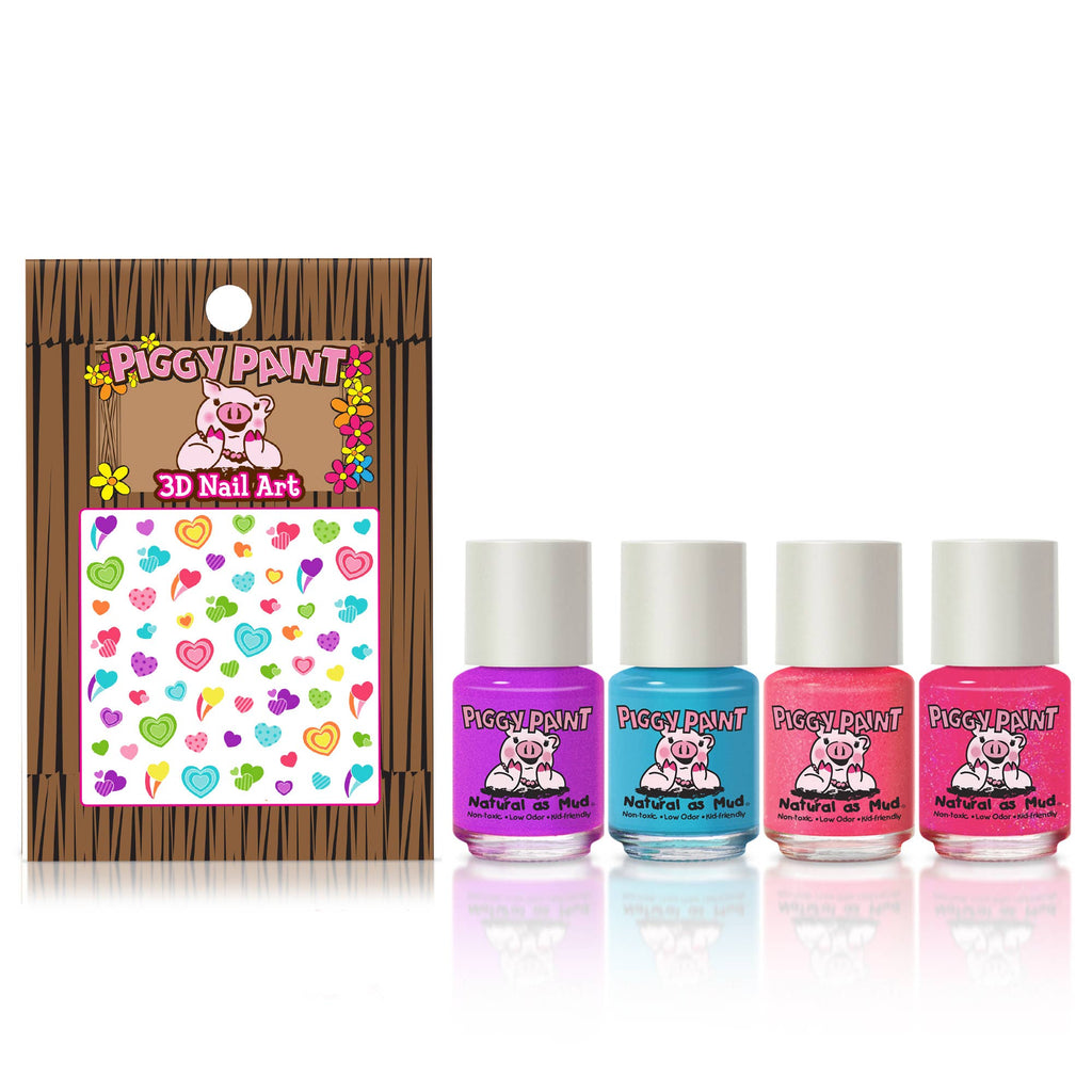 Piggy Paint Birthday Cake Shake gift set, polishes and stickers