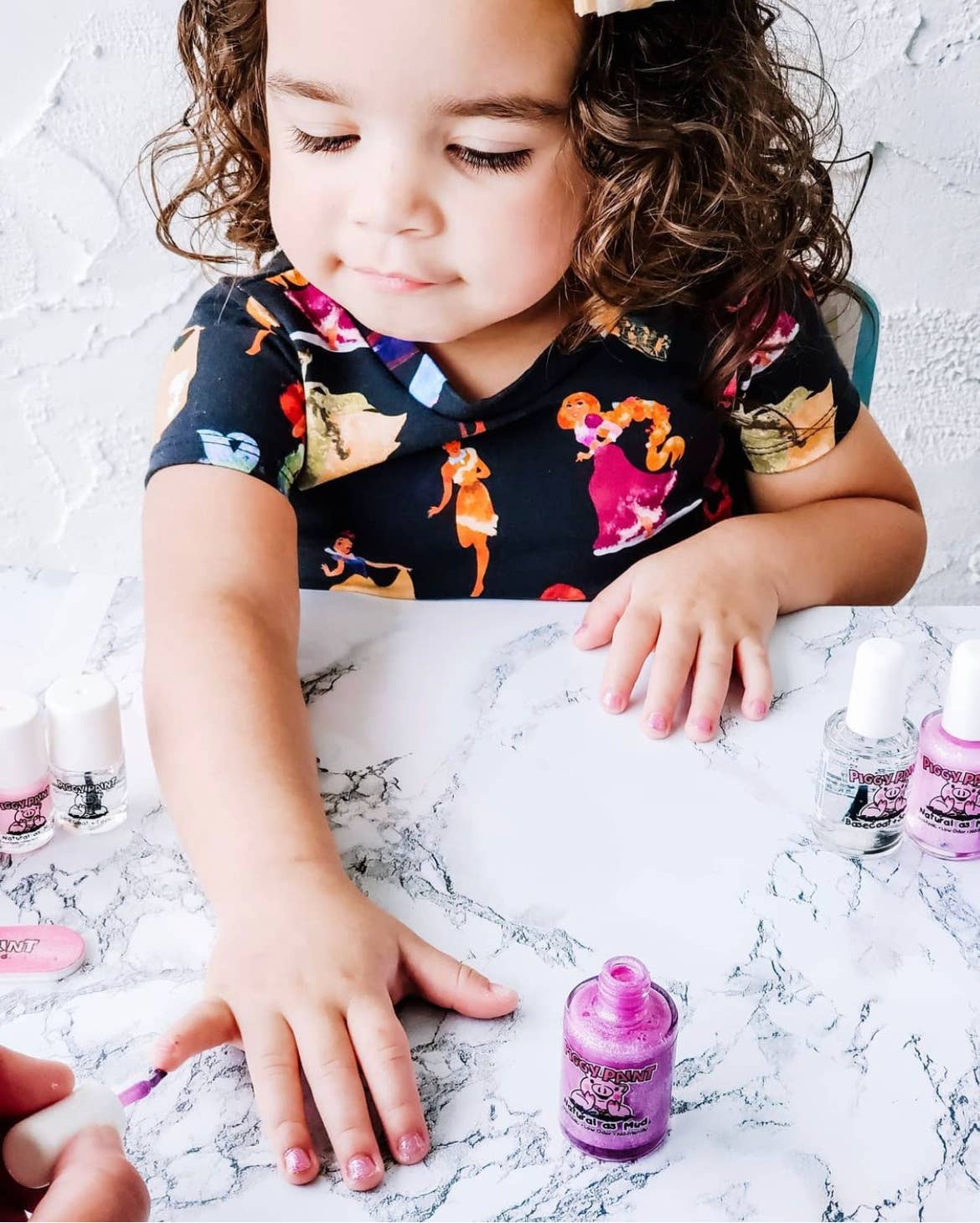 Piggy Paint Party Heart-y polish and sticker gift set, kids painting nails