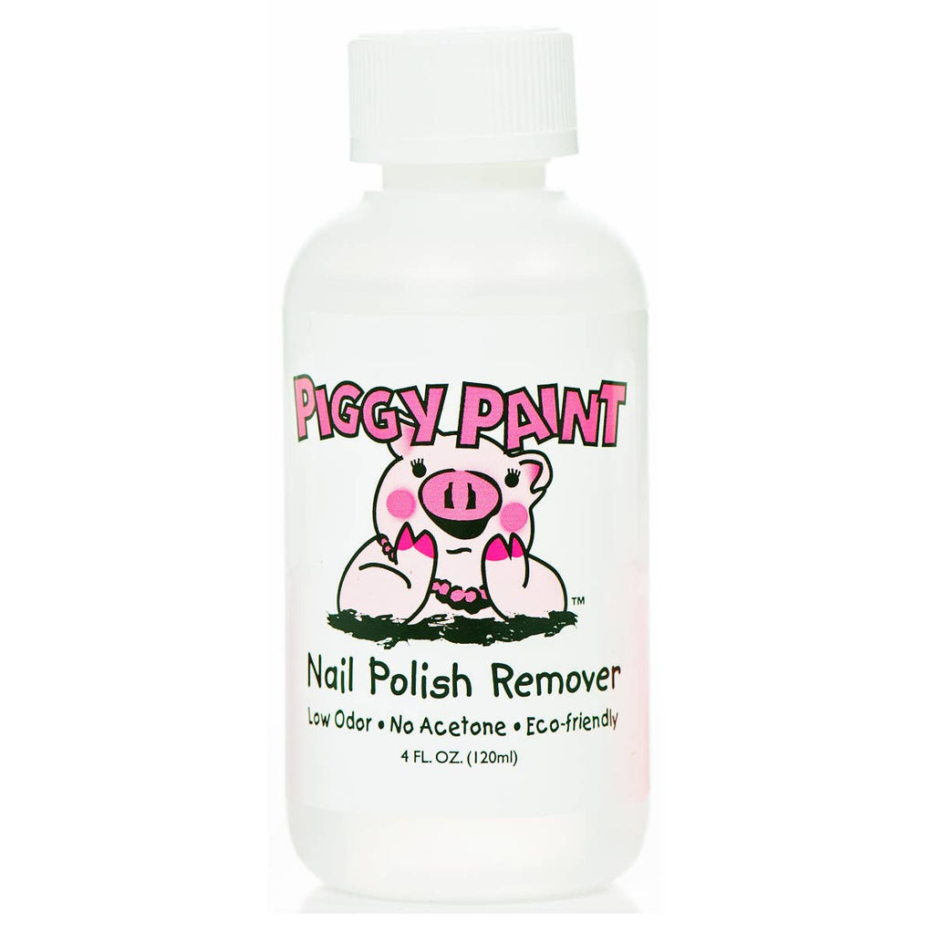 Piggy Paint kid-safe nail polish remover, bottle front