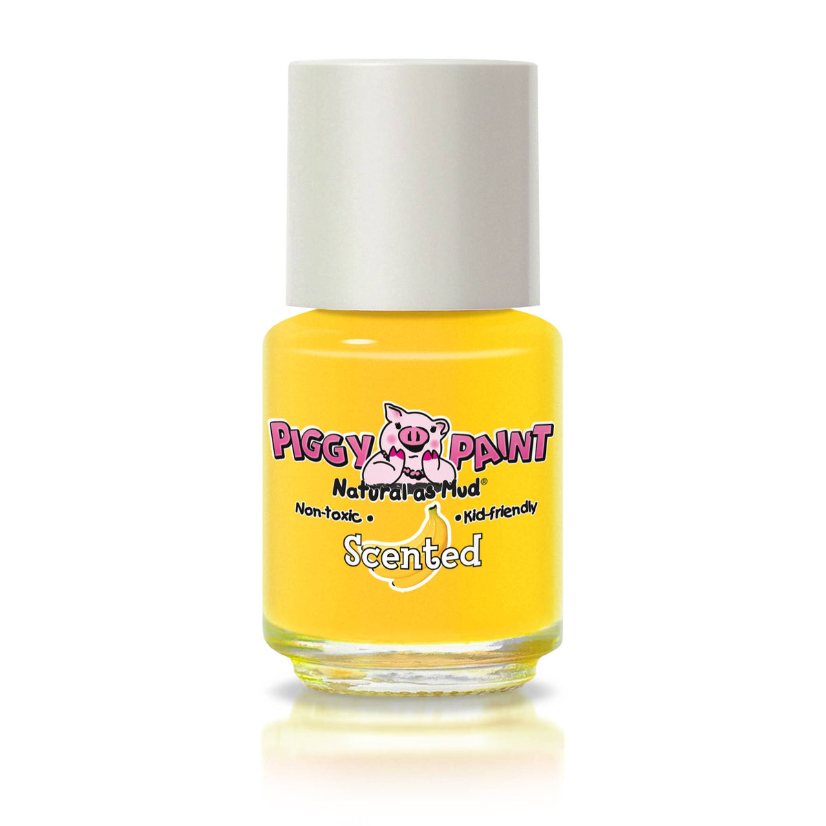 Piggy Paint Banana Besties scented kids nail polish in yellow, bottle