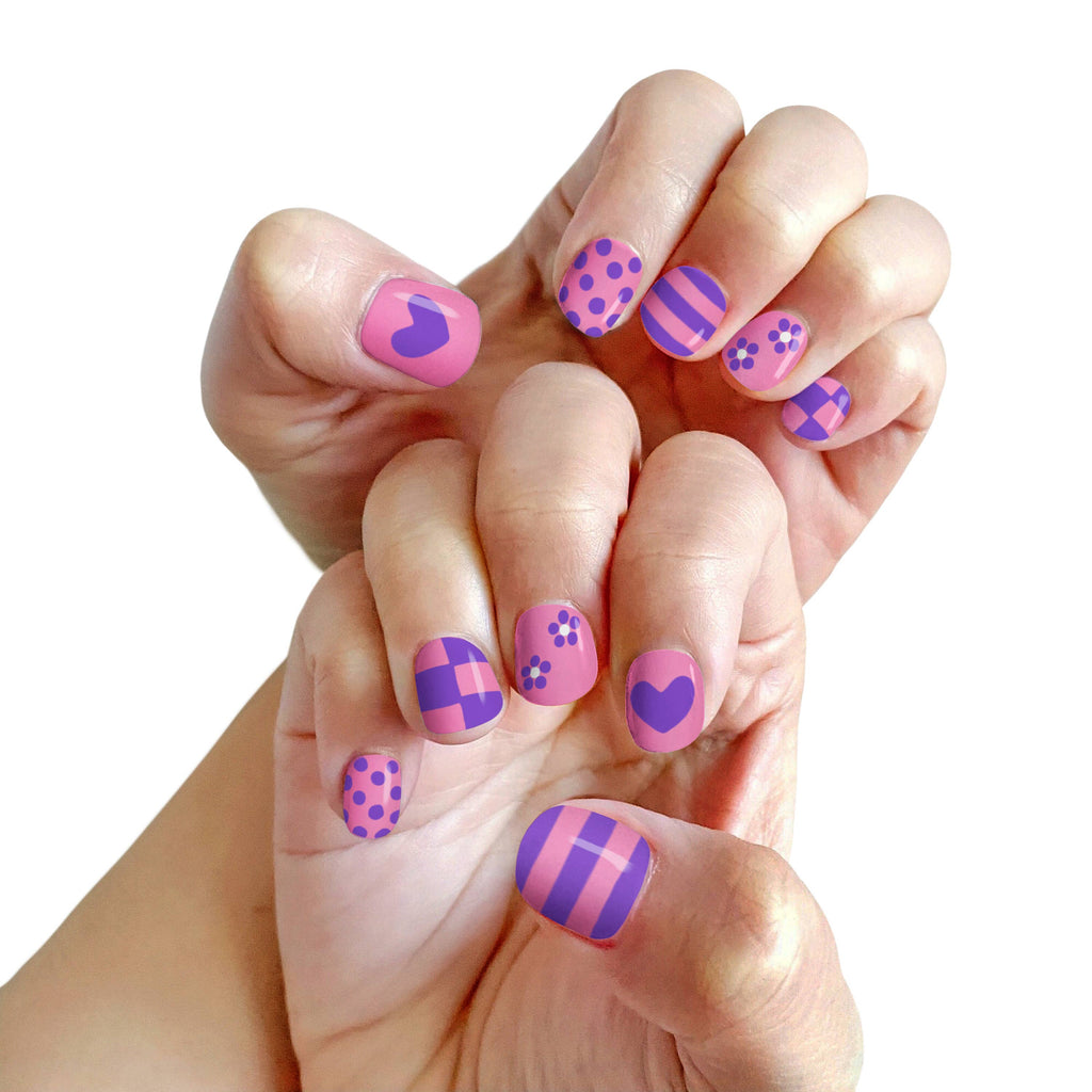 Nails decorated with Piggy Paint pens