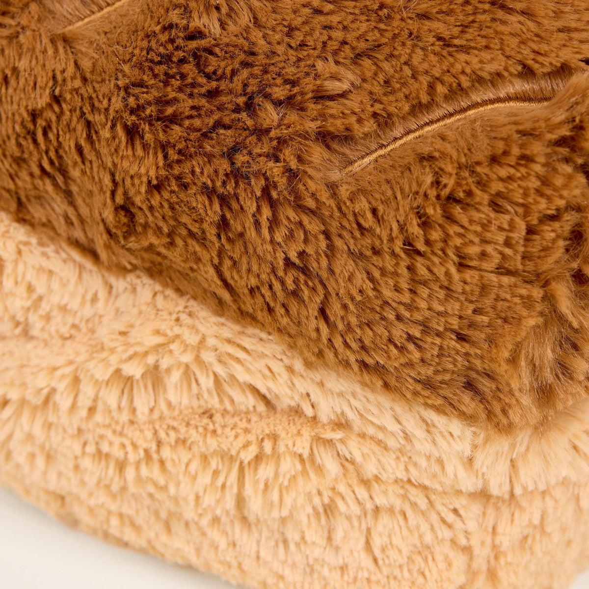 Warmies 13 inch heatable bread plush, fabric detail