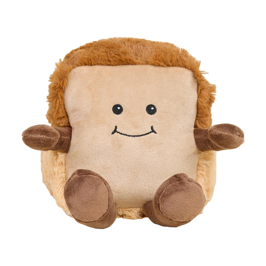 Warmies 13 inch heatable bread plush, front view
