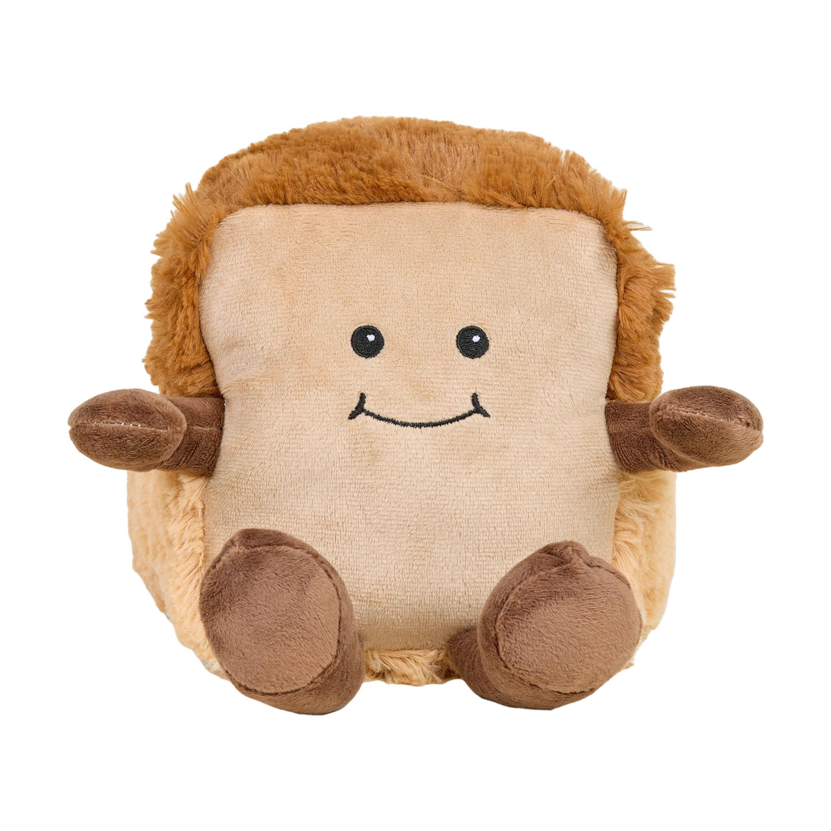 Warmies 13 inch heatable bread plush, front view