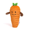 Warmies 13 inch heatable carrot plush, front view