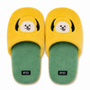 BT21 Plush Indoor House Slippers, Closed Toed - Yellow Chimmy