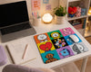 BT21 Mouse Pad - The Entire Crew, 9 Grid Bright (Large 12"x10")