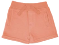 UNISEX Toddler and Mini French Terry Play Shorts w/Pockets, Cantaloupe