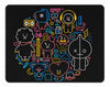 BT21 Mouse Pad - The Entire Crew Neon, Black (Large 12"x10")