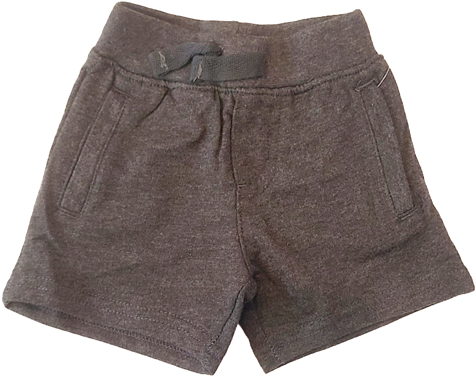 UNISEX Toddler and Mini French Terry Play Shorts w/Pockets, Charcoal