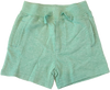 UNISEX Toddler and Mini French Terry Play Shorts w/Pockets, Palm Green