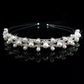 Pearl & Rhinestone Headband - Silver, O/S, 3Y-Adult