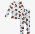 Posh Peanut Bamboo L/S 2PC Kids PJs - Field Day Football