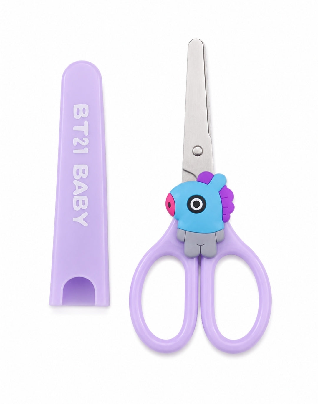 BT21 Student Scissors w/Cover - MANG