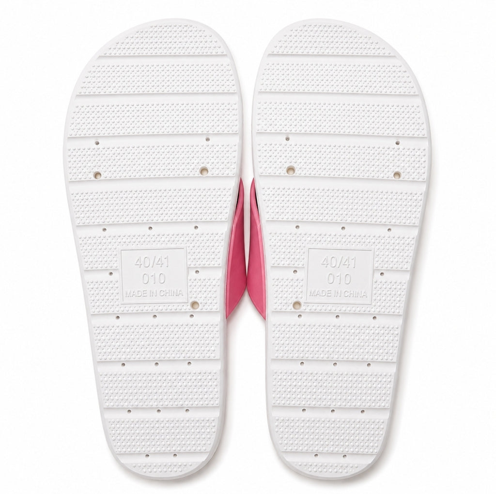 BT21 Outdoor Slide Slippers, Open Toed - Pink/White RJ