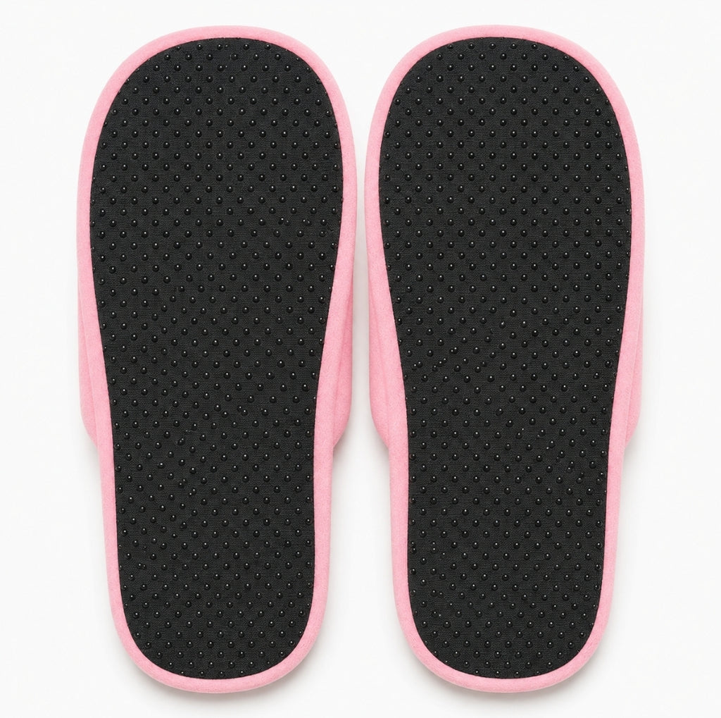 BT21 Plush Indoor House Slippers, Closed Toed - Pink Cooky