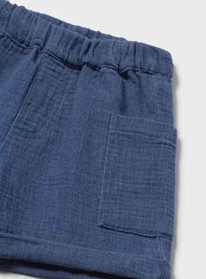 1217 Toddler Boy Eco-Cotton Bermuda Shorts - Ocean