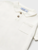 1109 Toddler Boy Eco-Cotton S/S Polo Shirt - Cream