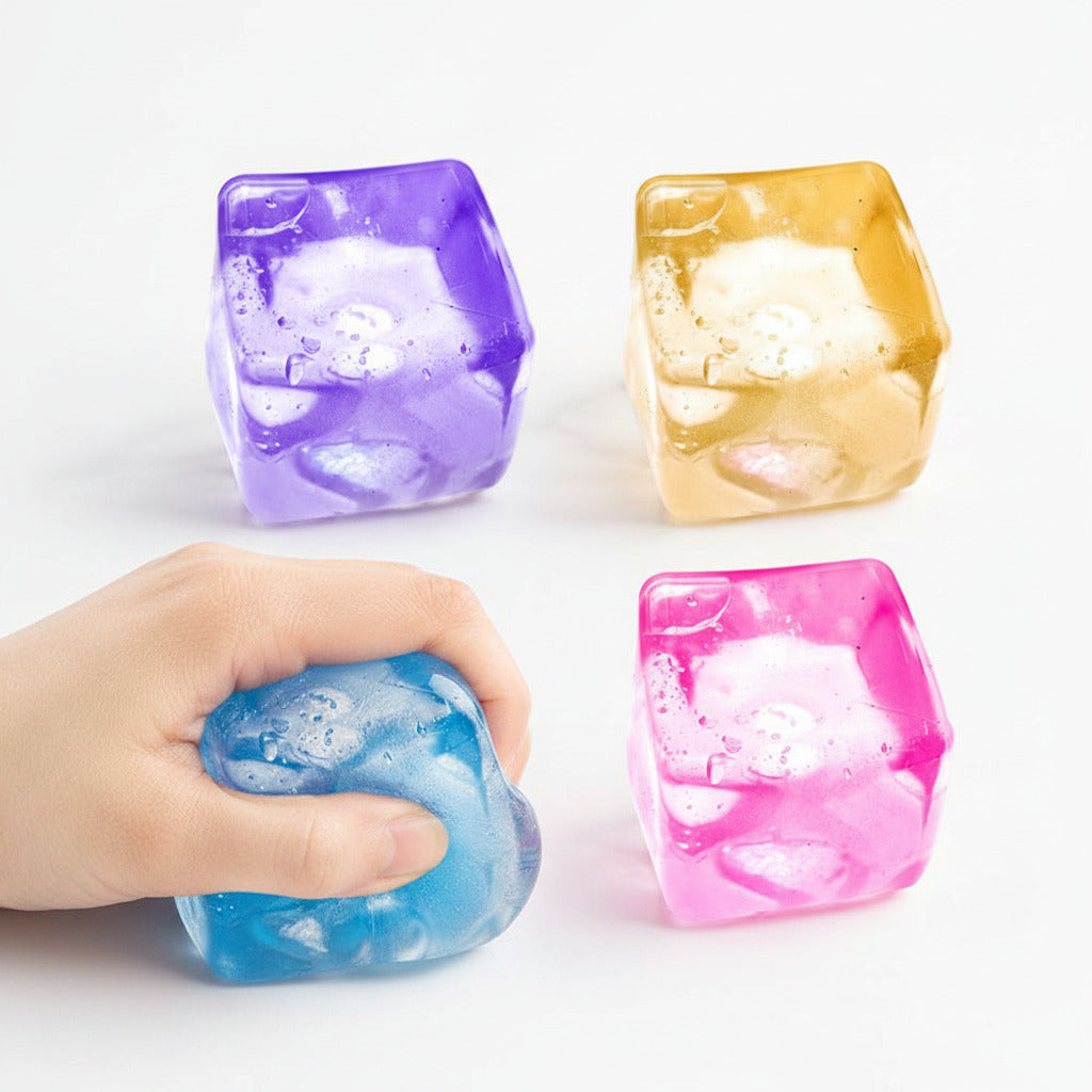 squishy needoh like sensory slow rise fidget toy cube