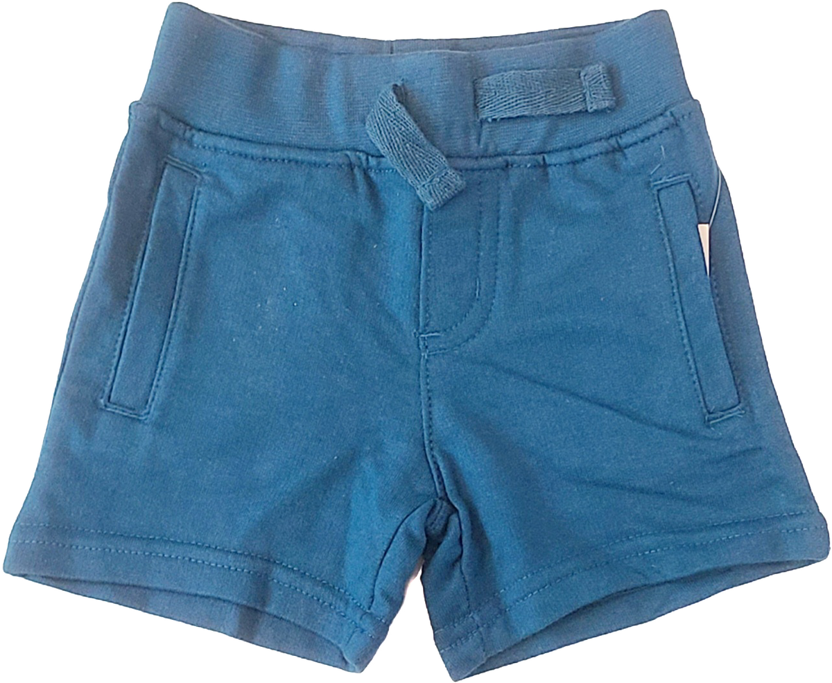 Kids French terry play shorts, indigo