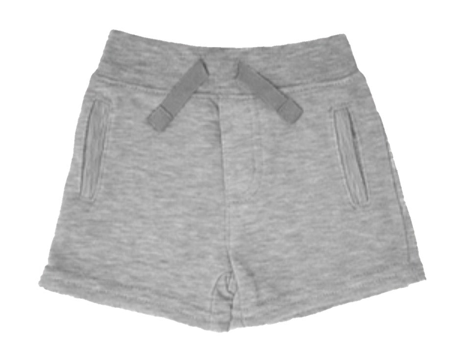 Kids French terry play shorts, light grey