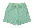 Kids French terry play shorts, palm green