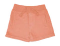 Kids French terry play shorts, cantaloupe