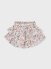 3909 Mini Girls Eco-Cotton Floral Ruffled Skort - Salmon