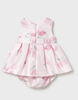 1881 Mayoral Baby Girls Formal Satin Tulip Dress - Baby Rose