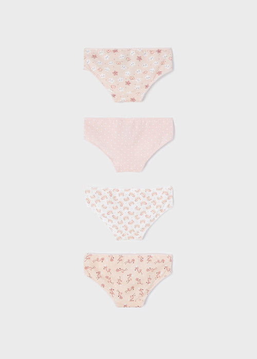 4 PC Set, Underwear Briefs, Lowrise Crystal Quartz, Back