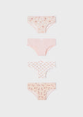 Mayoral Girls Crystal Quartz Lowrise Underwear Briefs, Front