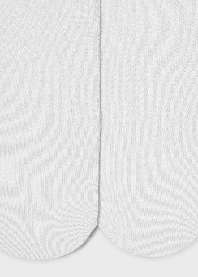 Girls Mayoral White Woven Tights