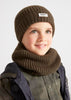 Wrap Knitted Slip On Scarf, Forest Green, Mayoral Boys