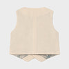 1341 Boys Mayoral Linen Vest, Canvas, Short Sleeved, Back